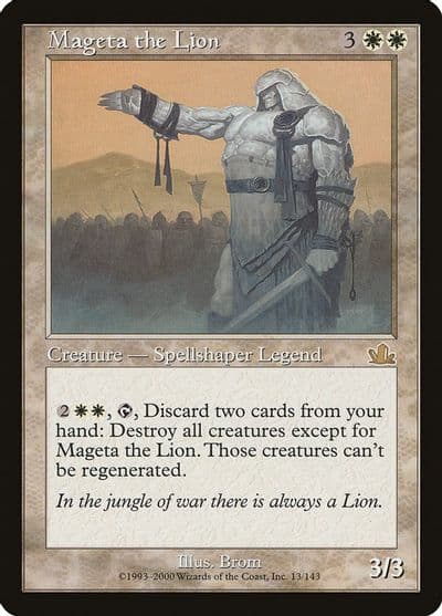 Mageta the Lion Prophecy Magic card