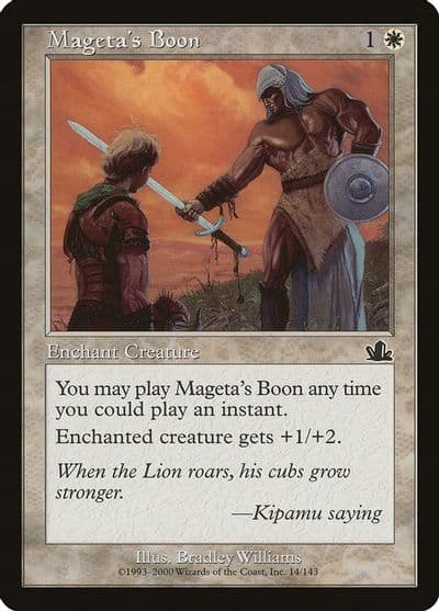 Magetas Boon Prophecy Magic card