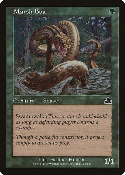 Marsh Boa Prophecy Magic card