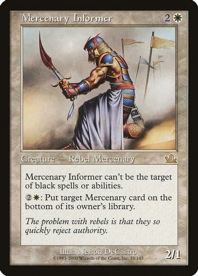 Mercenary Informer Prophecy Magic card