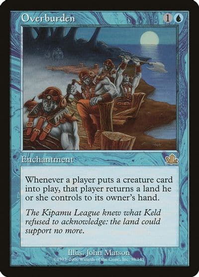 Overburden Prophecy Magic card