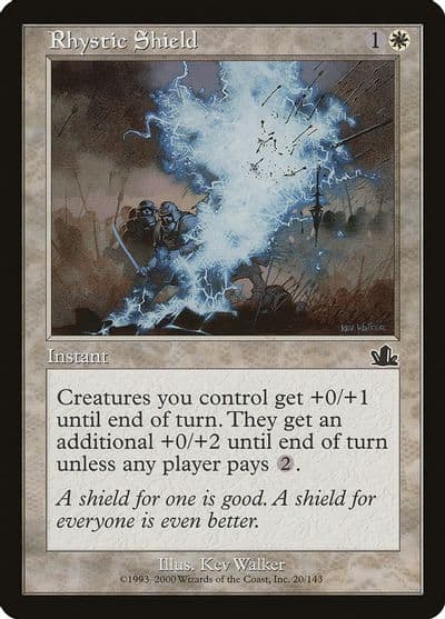 Rhystic Shield Prophecy Magic card