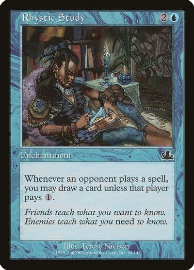 Rhystic Study Prophecy Magic card