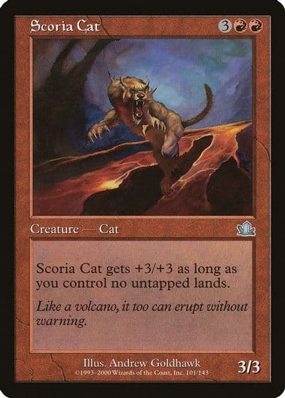 Scoria Cat Prophecy Magic card