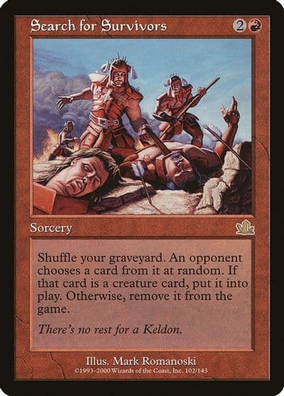 Search for Survivors Prophecy Magic card