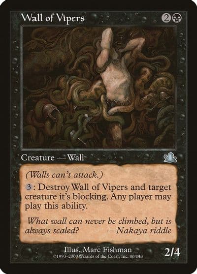 Wall of Vipers Prophecy Magic card