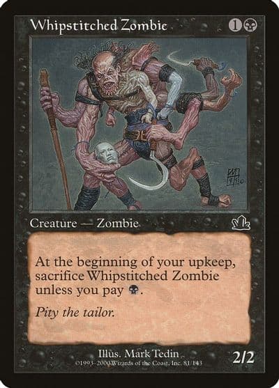 Whipstitched Zombie Prophecy Magic card