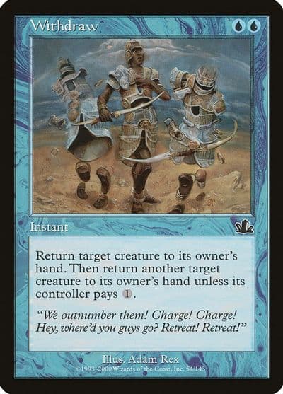 Withdraw Prophecy Magic card