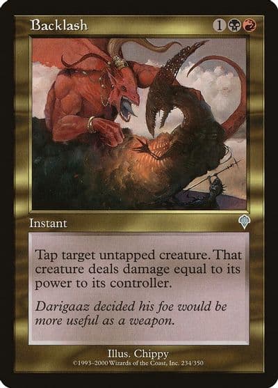 Backlash Invasion Magic card