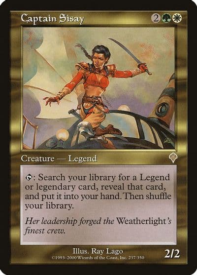 Captain Sisay Invasion Magic card