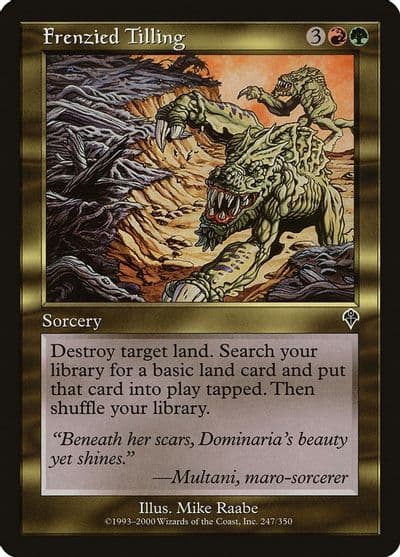 Frenzied Tilling Invasion Magic card