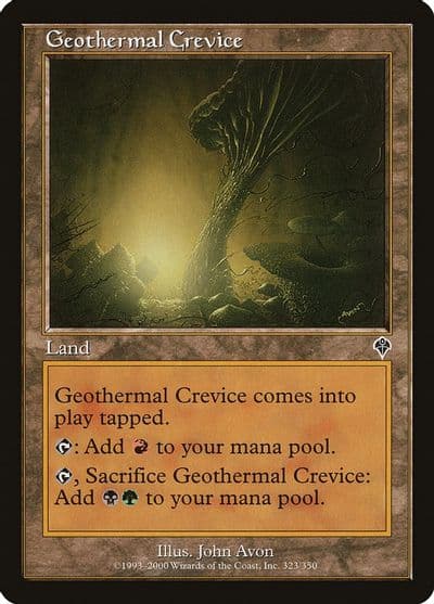 Geothermal Crevice Invasion Magic card