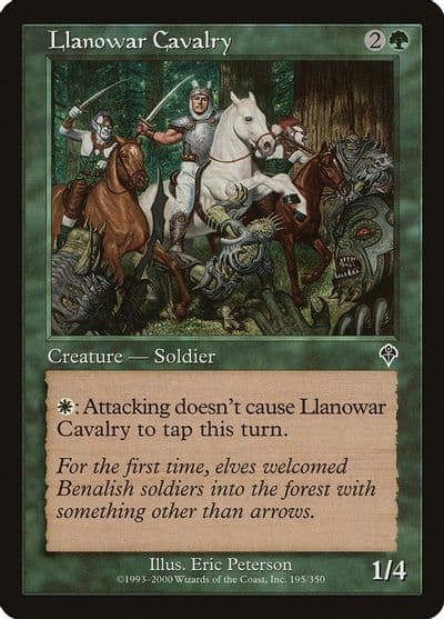 Llanowar Cavalry Invasion Magic card