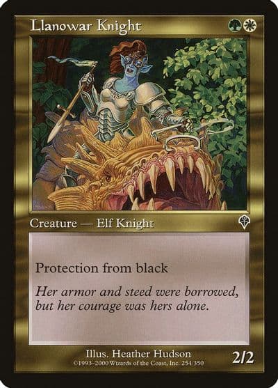 Llanowar Knight Invasion Magic card