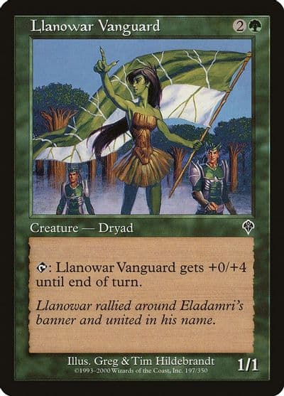 Llanowar Vanguard Invasion Magic card