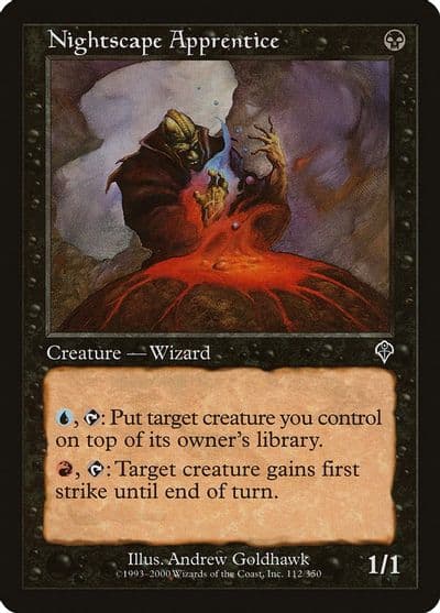 Nightscape Apprentice Invasion Magic card