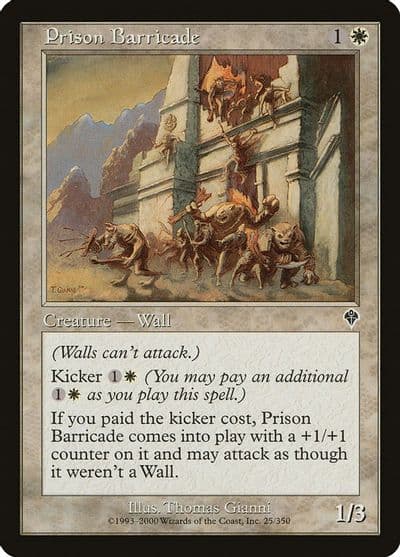 Prison Barricade Invasion Magic card