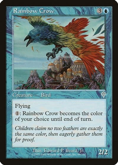 Rainbow Crow Invasion Magic card