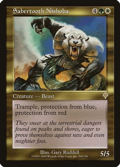 Sabertooth Nishoba Invasion Magic card