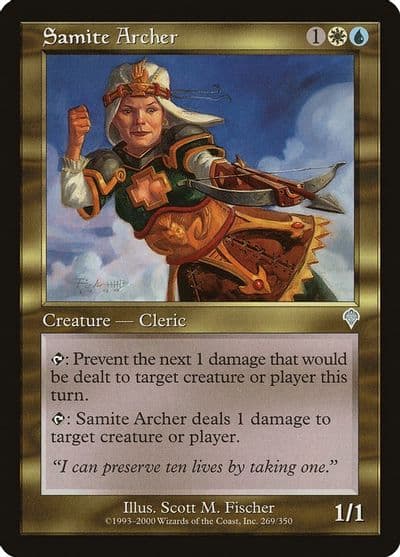 Samite Archer Invasion Magic card