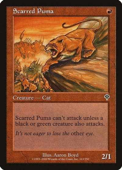 Scarred Puma Invasion Magic card