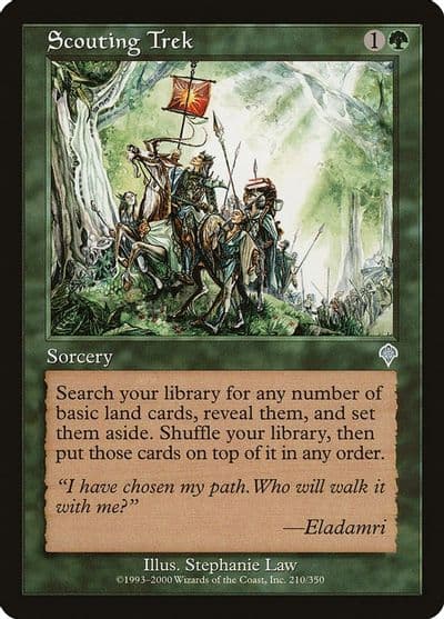 Scouting Trek Invasion Magic card