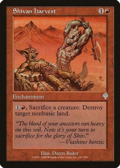 Shivan Harvest Invasion Magic card
