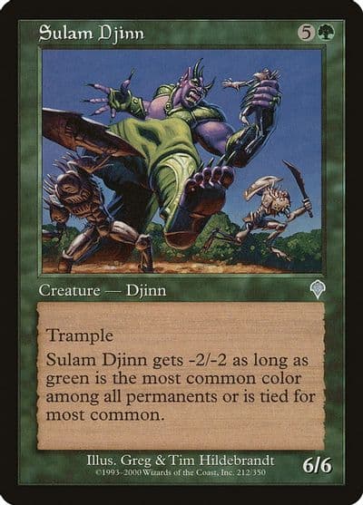 Sulam Djinn Invasion Magic card