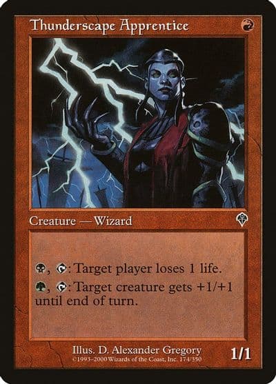 Thunderscape Apprentice Invasion Magic card