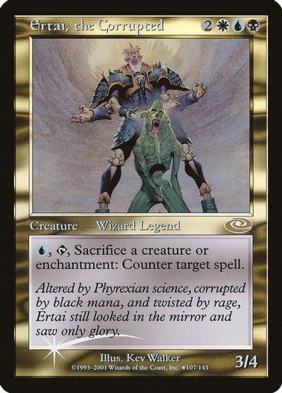 Ertai the Corrupted Alt Art Foil Planeshift Magic card