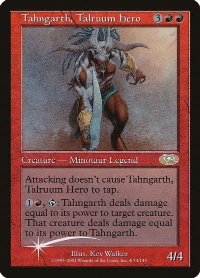 Tahngarth Talruum Hero Alt Art Foil Planeshift Magic card