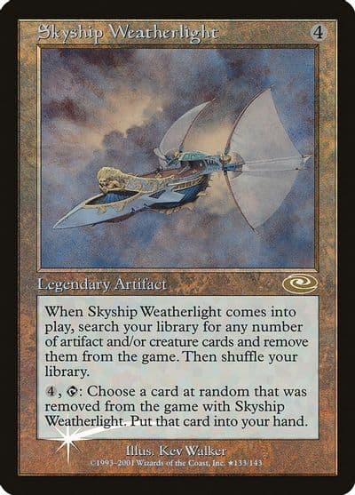 Skyship Weatherlight Alt Art Foil Planeshift Magic card