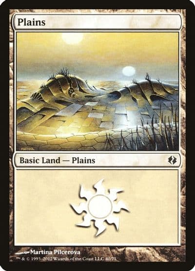 Plains 40 Duel Decks: Venser vs. Koth Magic card