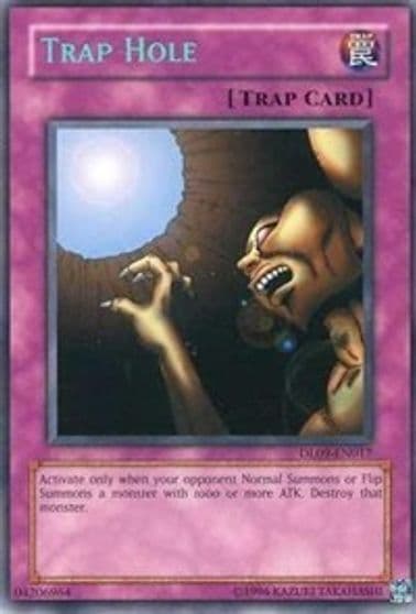 Trap Hole Blue Duelist League Promo Yu-Gi-Oh! card