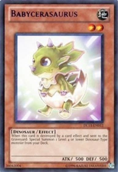 Babycerasaurus Red Duelist League Promo Yu-Gi-Oh! card