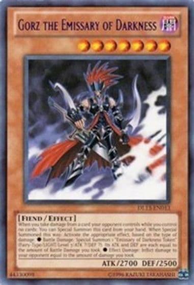 Gorz the Emissary of Darkness Red Duelist League Promo Yu-Gi-Oh! card