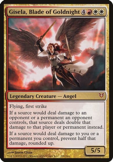 Gisela Blade of Goldnight Avacyn Restored Oversize Cards Magic card