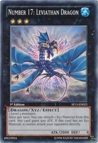 Number 17 Leviathan Dragon Star Pack 2013 Yu-Gi-Oh! card