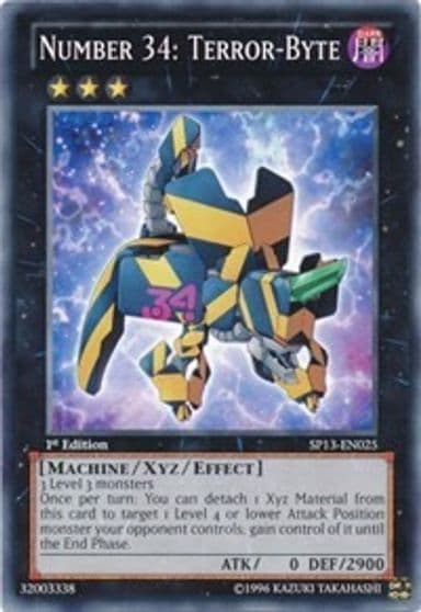Number 34 Terror Byte Star Pack 2013 Yu-Gi-Oh! card