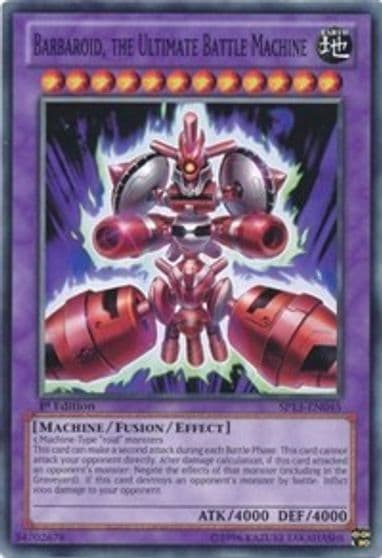 Barbaroid the Ultimate Battle Machine Star Pack 2013 Yu-Gi-Oh! card