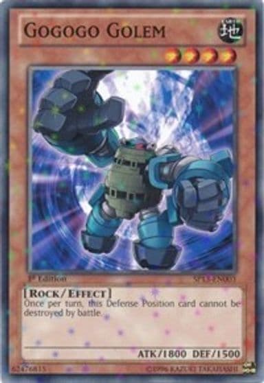 Gogogo Golem Starfoil Star Pack 2013 Yu-Gi-Oh! card