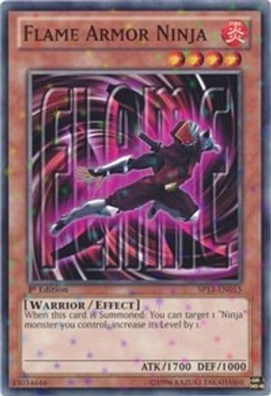 Flame Armor Ninja Starfoil Star Pack 2013 Yu-Gi-Oh! card
