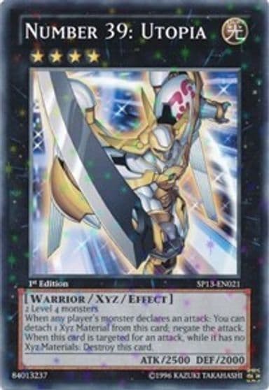 Number 39 Utopia Starfoil Star Pack 2013 Yu-Gi-Oh! card