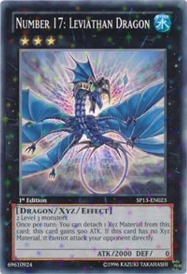 Number 17 Leviathan Dragon Starfoil Star Pack 2013 Yu-Gi-Oh! card