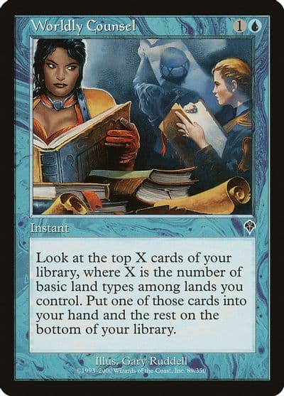 Worldly Counsel Invasion Magic card