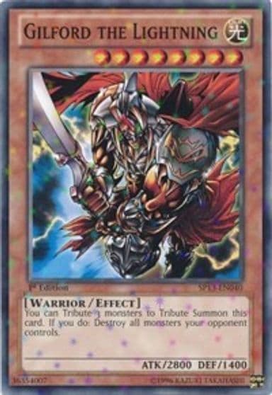 Gilford the Lightning Starfoil Star Pack 2013 Yu-Gi-Oh! card