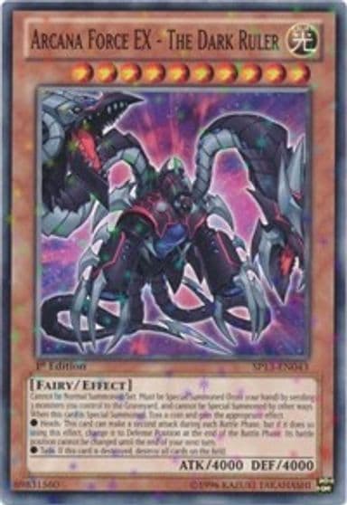 Arcana Force EX The Dark Ruler Starfoil Star Pack 2013 Yu-Gi-Oh! card