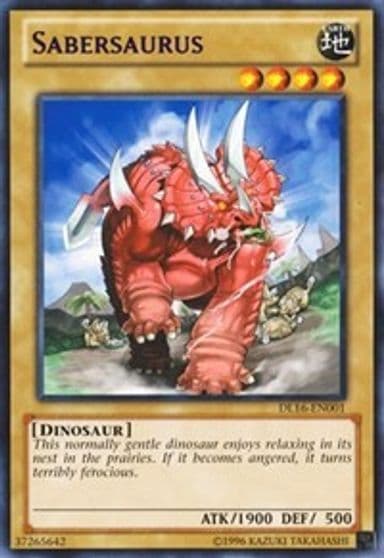 Sabersaurus Purple Duelist League Promo Yu-Gi-Oh! card