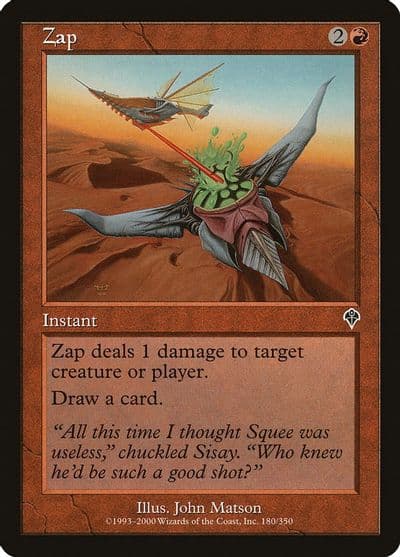 Zap Invasion Magic card