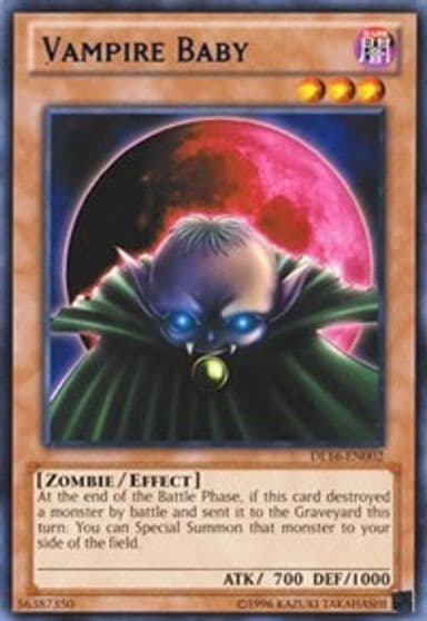 Vampire Baby Blue Duelist League Promo Yu-Gi-Oh! card